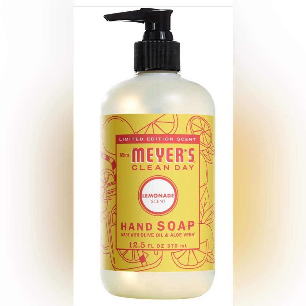 Mrs. Meyers Clean Day Hand Soap Lemonade Scent, Pack of 3